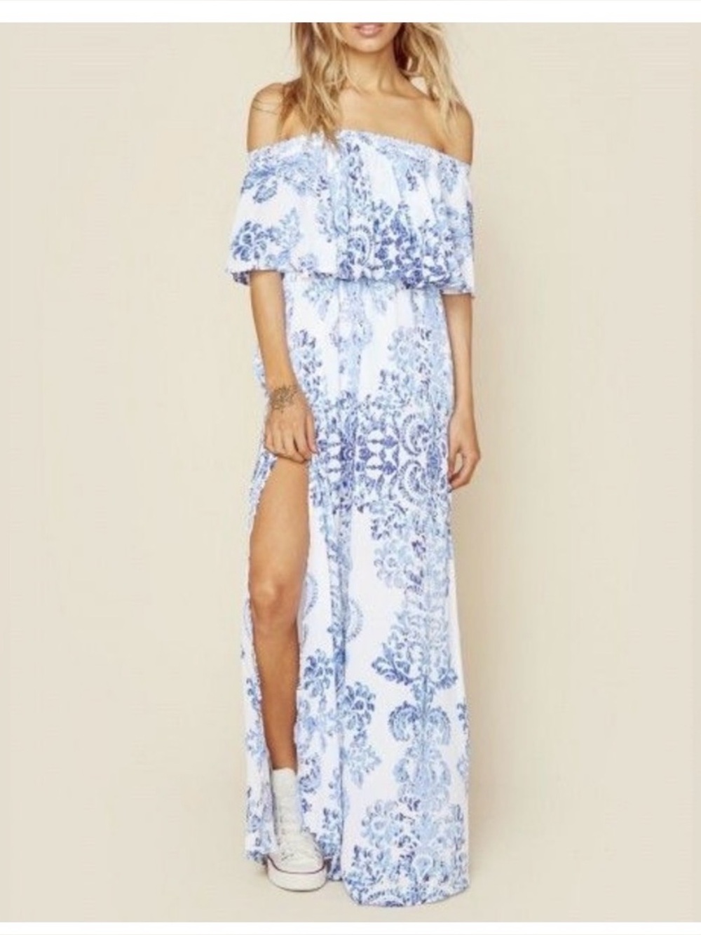Show Me Your MuMu Hacienda Off-Shoulder Maxi Dress